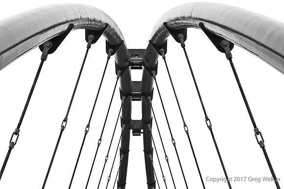 Pedestrian Bridge Over Depot Tracks, Portland OR May 2008