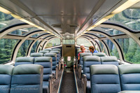 The dome in the Strathcona Park round end observation car.