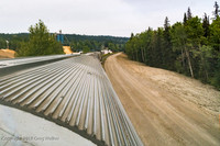 Canfor - Isle Pierre Saw Mill.  New siding graded at right.