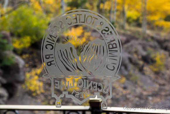Etched Glass RR Insignia