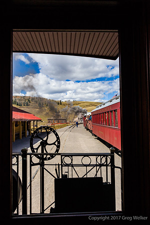 View From Rear Of My Train Departing Osier