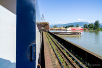 Crossing Pitt River.