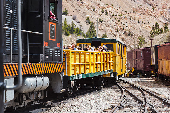 Train Pulling Into Silver Plume