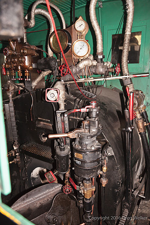 Baldwin 2-6-2 #12 Steam Locomotive - Cab Interior