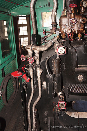 Baldwin 2-6-2 #12 Steam Locomotive - Cab Interior
