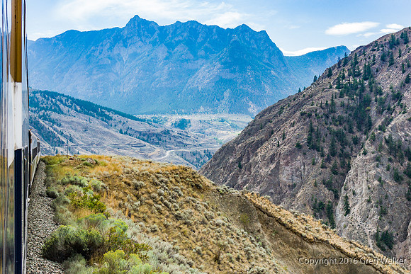 Fraser Cyn Approaching Lillooet And Lillooet Range