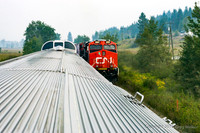Meeting A Canadian National Freight Train