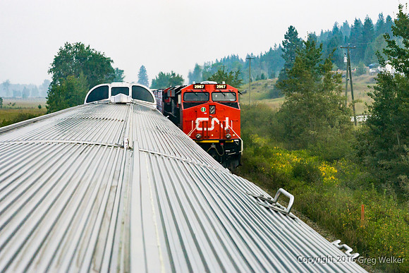 Meeting A Canadian National Freight Train