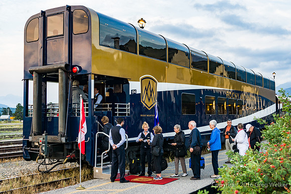 Boarding The Rocky Mountaineer In Jasper