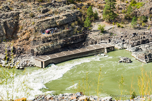 Fraser River And Canyon At Bridge River Rapids Fishway
