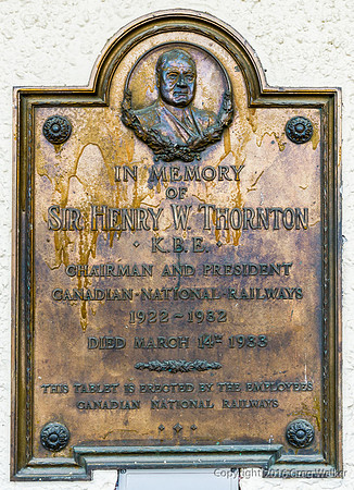 Plaque On Outside Of Station