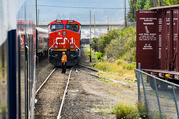 Entering Williams Lake Yard