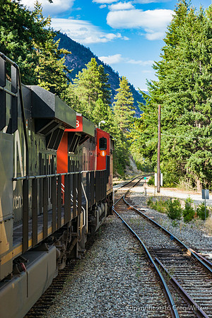 Freight Passing Us At D'Arcy BC