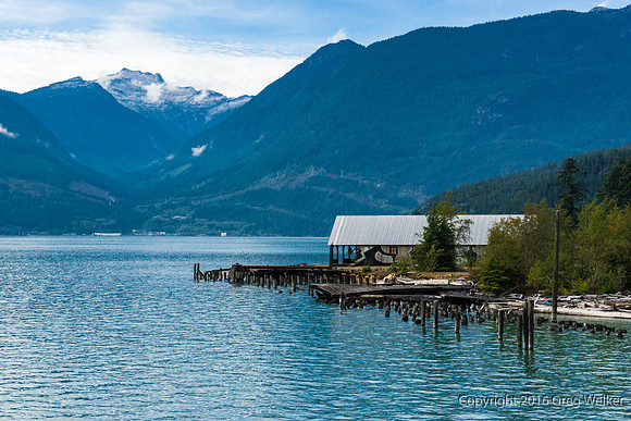 Howe Sound With Coast Mtns. (Tantalus Range) In Background