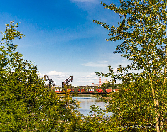 RR Bridge Over The Fraser River At Prince George