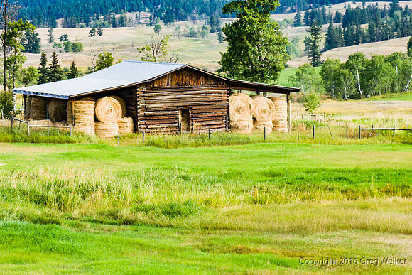 Hay Barn Near "150 Mile House" Community