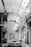 Etched Glass Partition In Dining Car