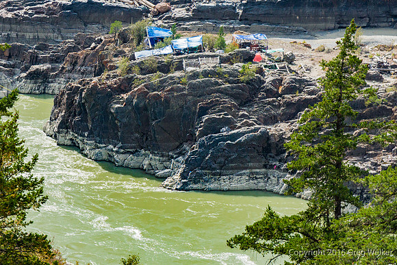 Fraser River And Canyon At Bridge River Rapids Fishway
