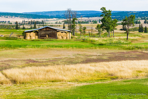 Hay Barn Near "150 Mile House" Community