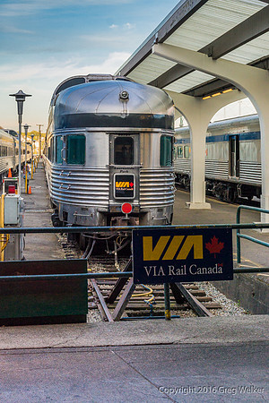 Round End Observation Car On Eastbound "Canadian", Our Train