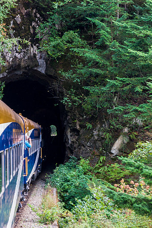 Tunnel Approaching Community Of Furry Creek BC