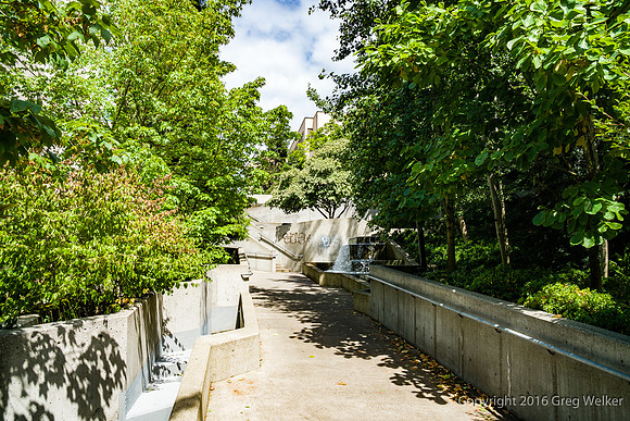 Views Entering, Within And Leaving Freeway Park