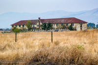 Morning of Sept. 6th after our first night on the train. King Edward Sanatorium, abandoned. Tranquille BC, just outside of Kamloops BC.