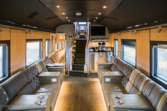 Via Canadian Prestige Class observation dome car.