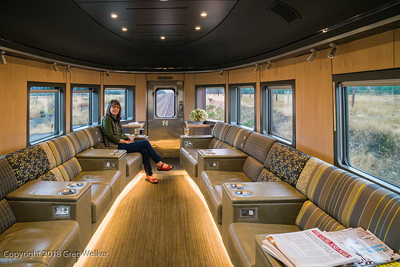 Via Canadian Prestige Class observation dome car.