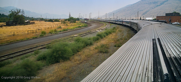 Entering the CN Kamloops RR yard.