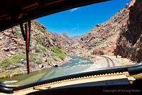 Views From The Cab As We Travel Further And Further Into The Gorge