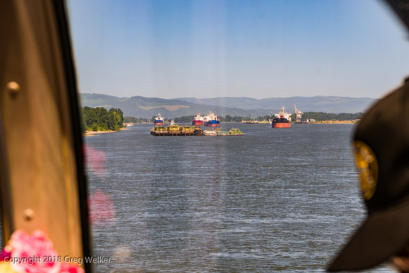 Crossing the Columbia River.