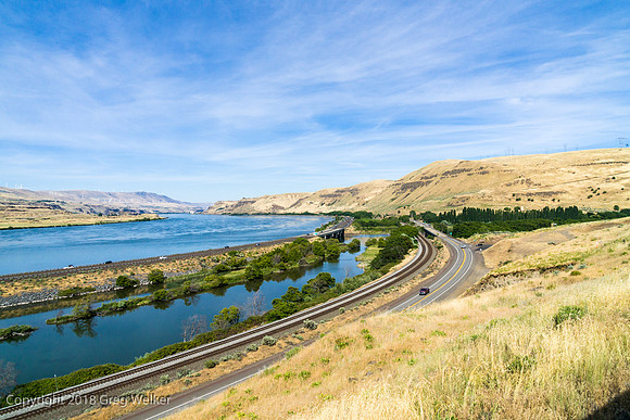 Columbia River OR and UP Main Line.
