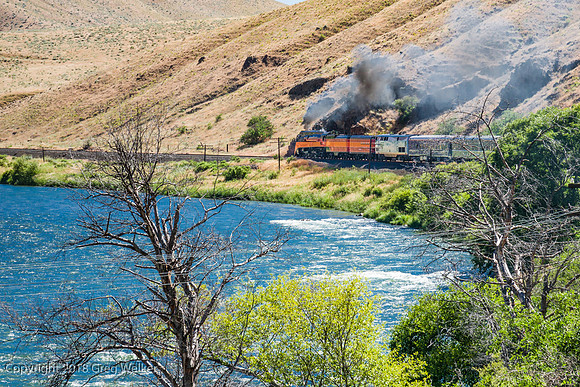 Deschutes River in Box Elder Canyon.