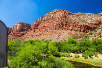Views From Train As You Travel Through The Canyon
