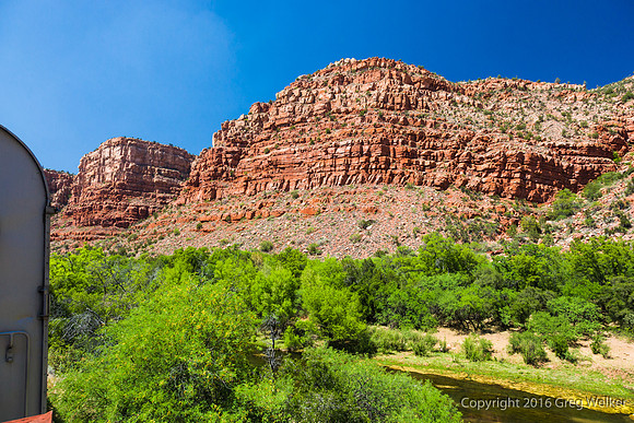 Views From Train As You Travel Through The Canyon