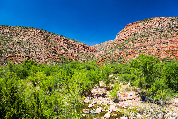 Views From Train As You Travel Through The Canyon
