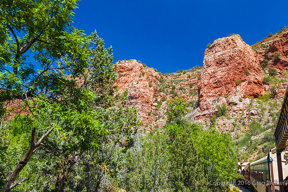 Views From Train As You Travel Through The Canyon