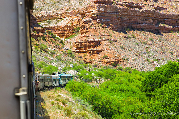 Views From Train As You Travel Through The Canyon