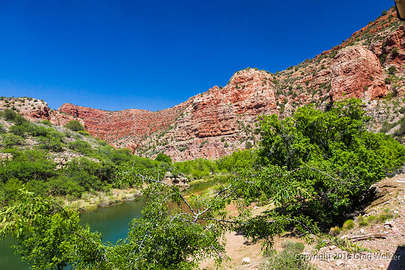 Views From Train As You Travel Through The Canyon