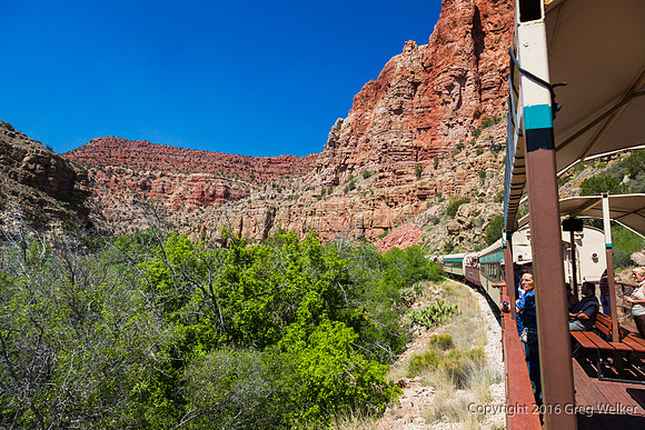 Views From Train As You Travel Through The Canyon