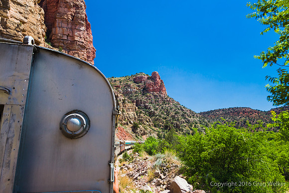 Views From Train As You Travel Through The Canyon