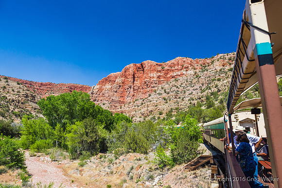 Views From Train As You Travel Through The Canyon