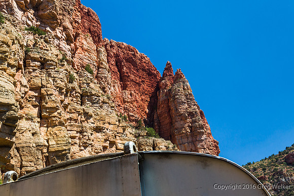 Views From Train As You Travel Through The Canyon