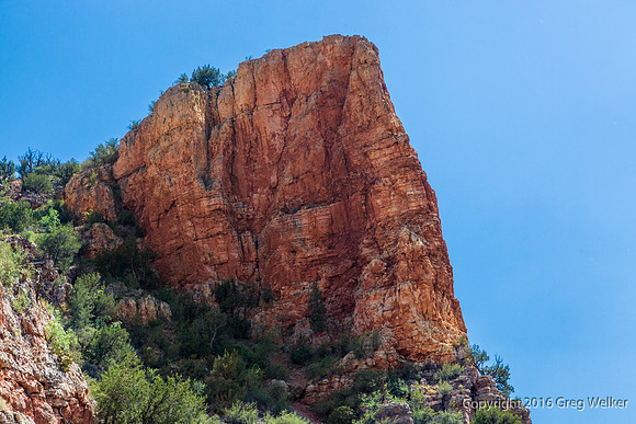 Views From Train As You Travel Through The Canyon