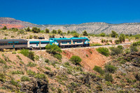 Views From Train As You Travel Through The Canyon