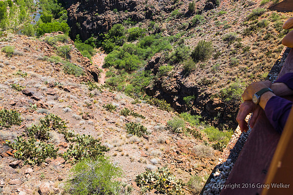 Views From Train As You Travel Through The Canyon