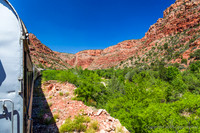 Views From Train As You Travel Through The Canyon