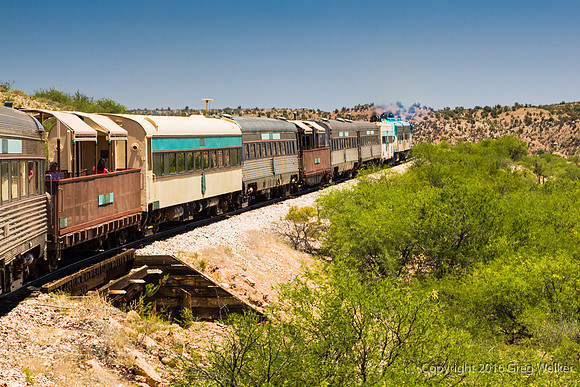 Views From Train As You Travel Through The Canyon