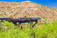 Views From Train As You Travel Through The Canyon
